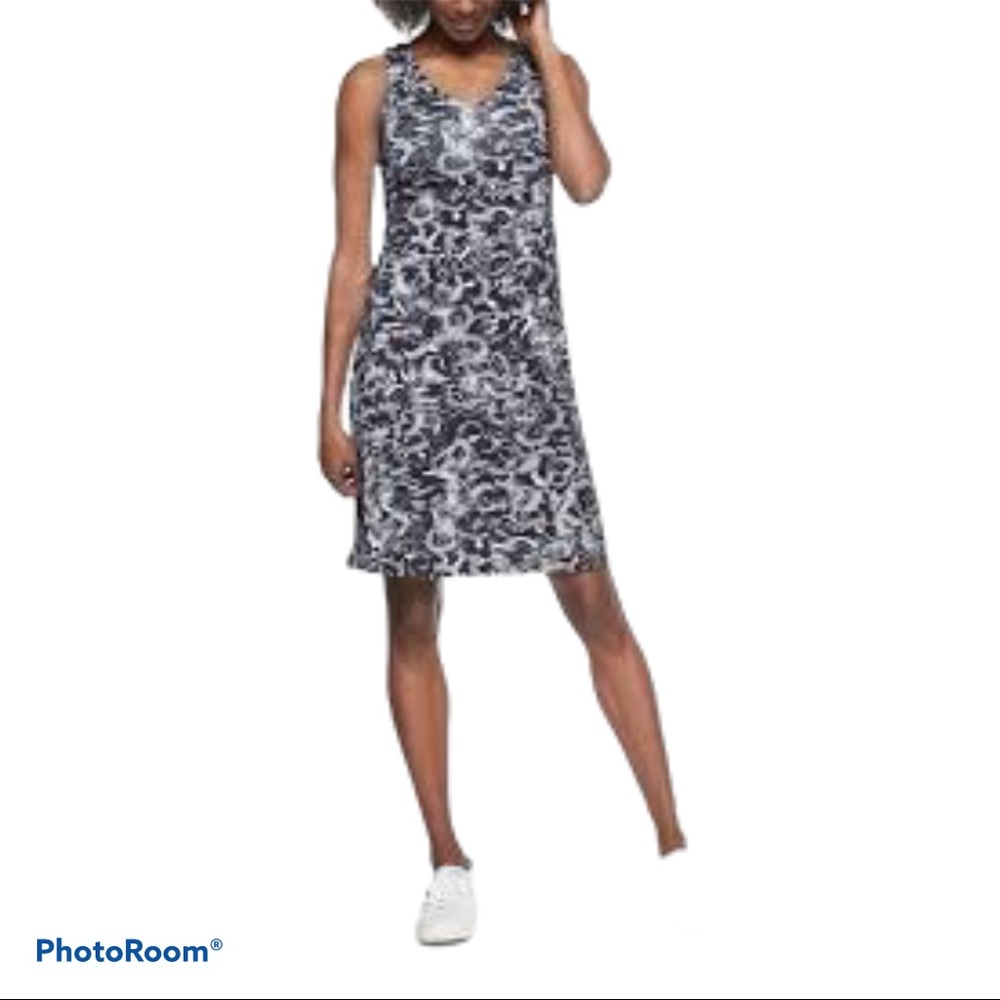 Athleta santorini floral pattern printed dress.
